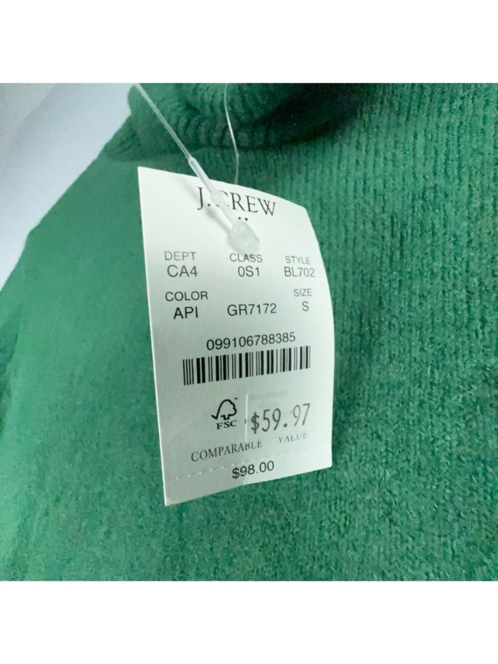 J.Crew Turtleneck Sweater Dress Size Small Green Smooth Soft Wool Blend Was $99 - Picture 8 of 14